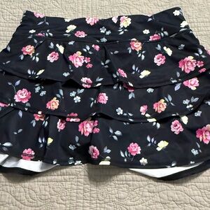 Ideology Floral Ruffle Skirt